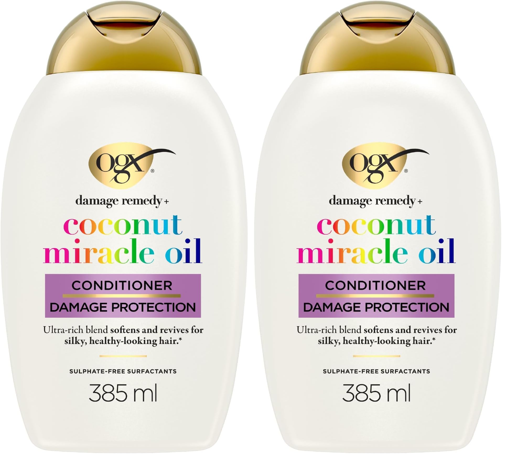 OGX Coconut Miracle Oil Après-Shampooing Réparateur 385 ml Lot 1