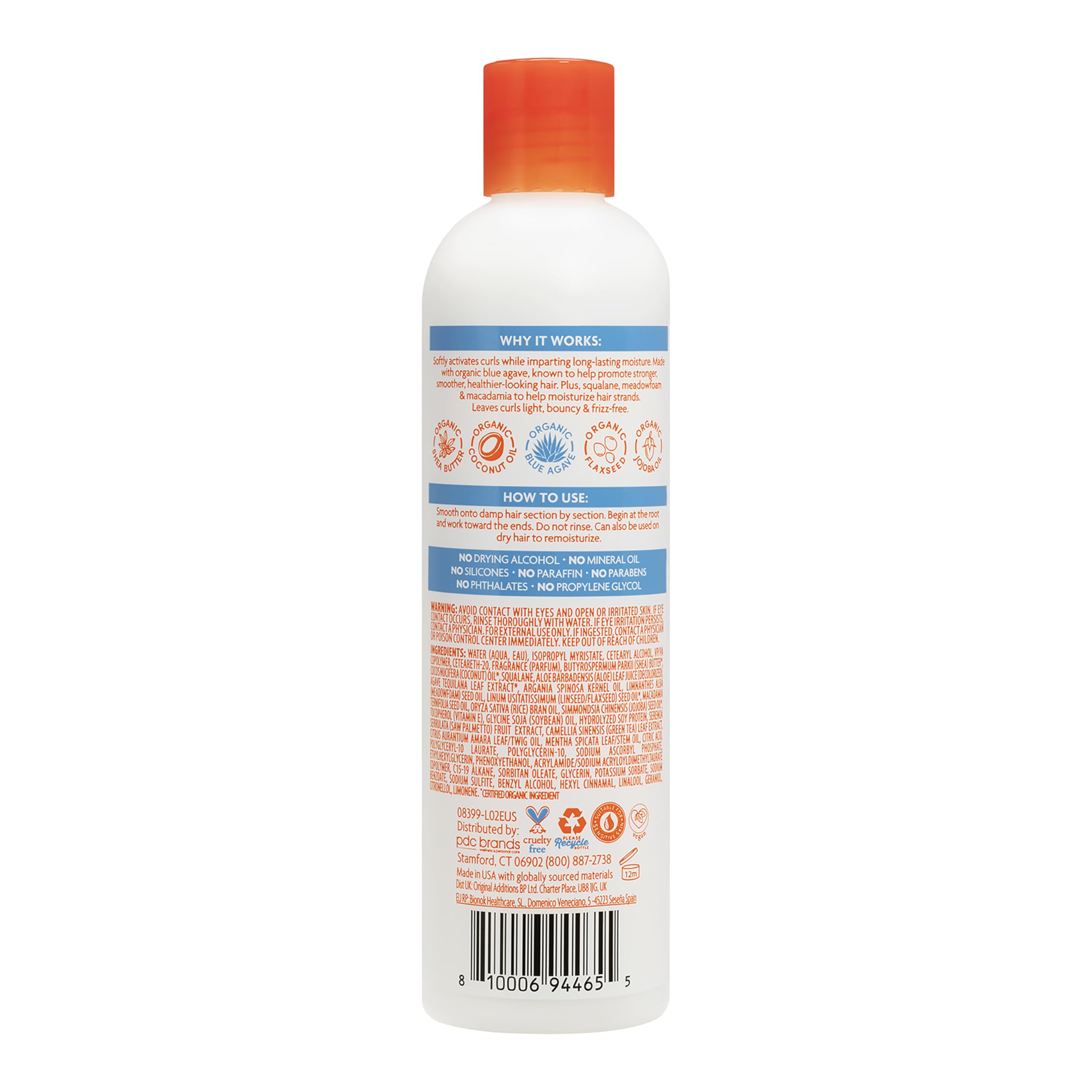 Cantu Weightless crème bouclante anti-frisottis agave 295 ml