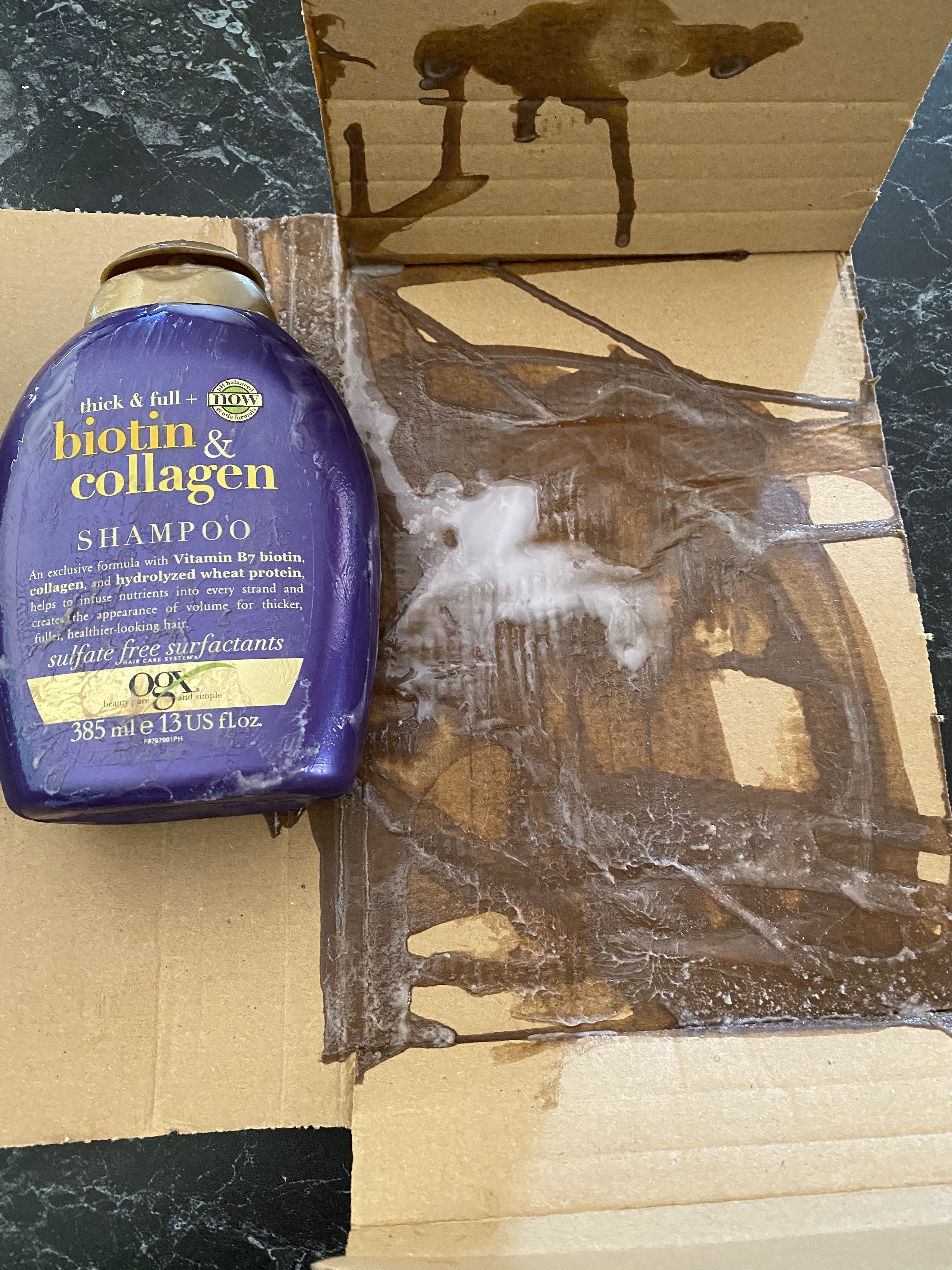 OGX Biotin & Collagen après-shampooing 385 ml volume fins