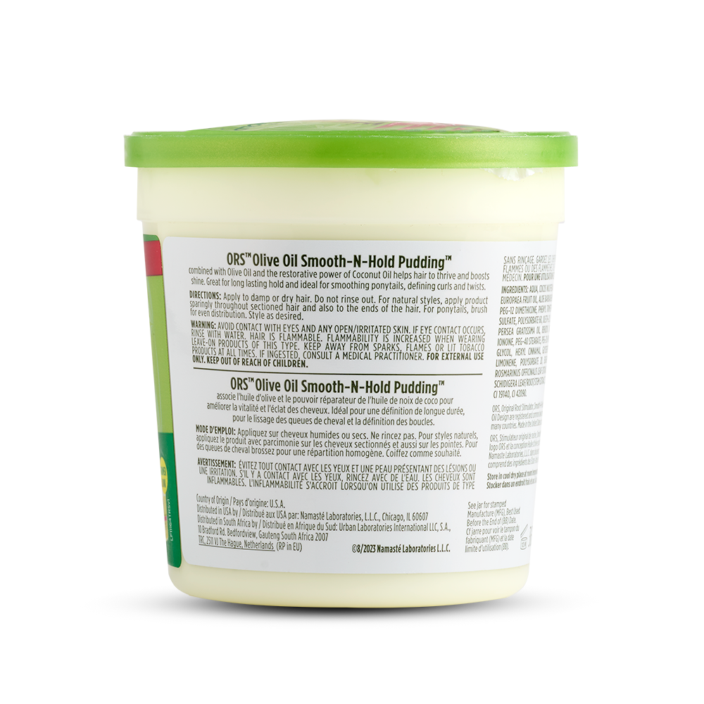 ORS Olive Oil Smooth-N-Hold pudding coiffant 368 g brillance
