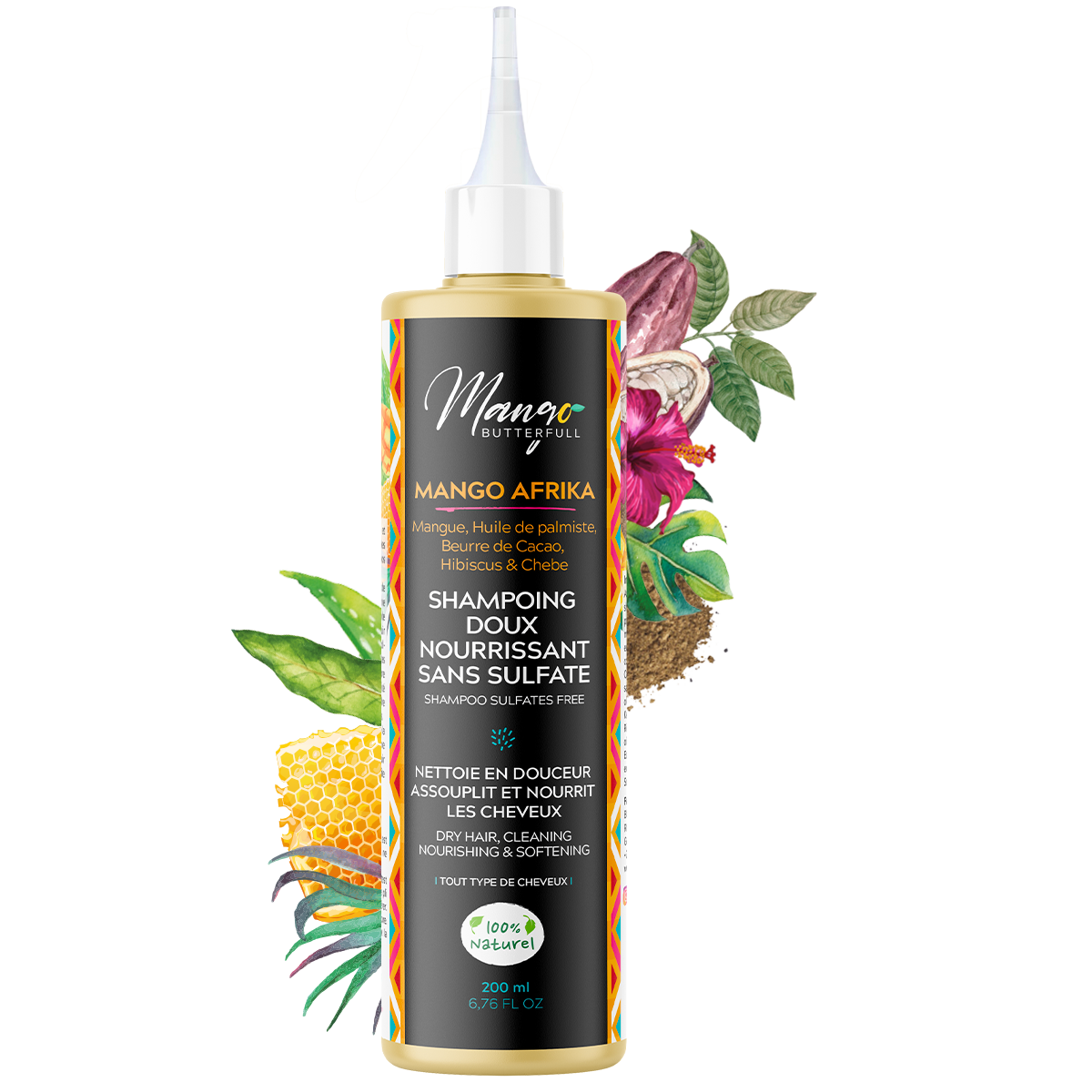 Mango Butterfull Mango Afrika shampoing sans sulfates 200ml afro