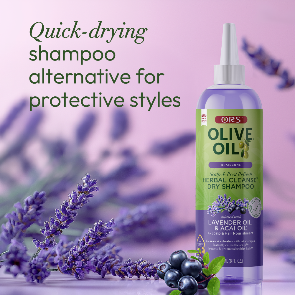 Organic Root Stimulator Braidzone dry shampoo 8 oz olive