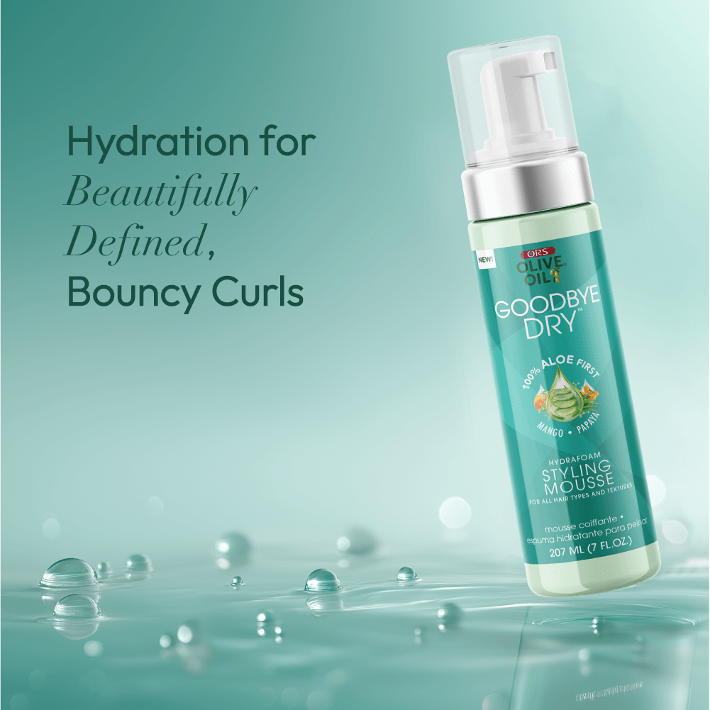 ORS Goodbye Dry Mousse 7 oz + Spray 8 oz Lot Hydratant