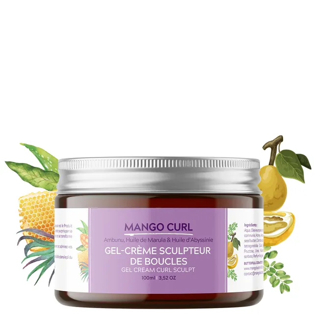 Mango Butterfull MANGO CURL Gel-crème boucles 250g abyssinie