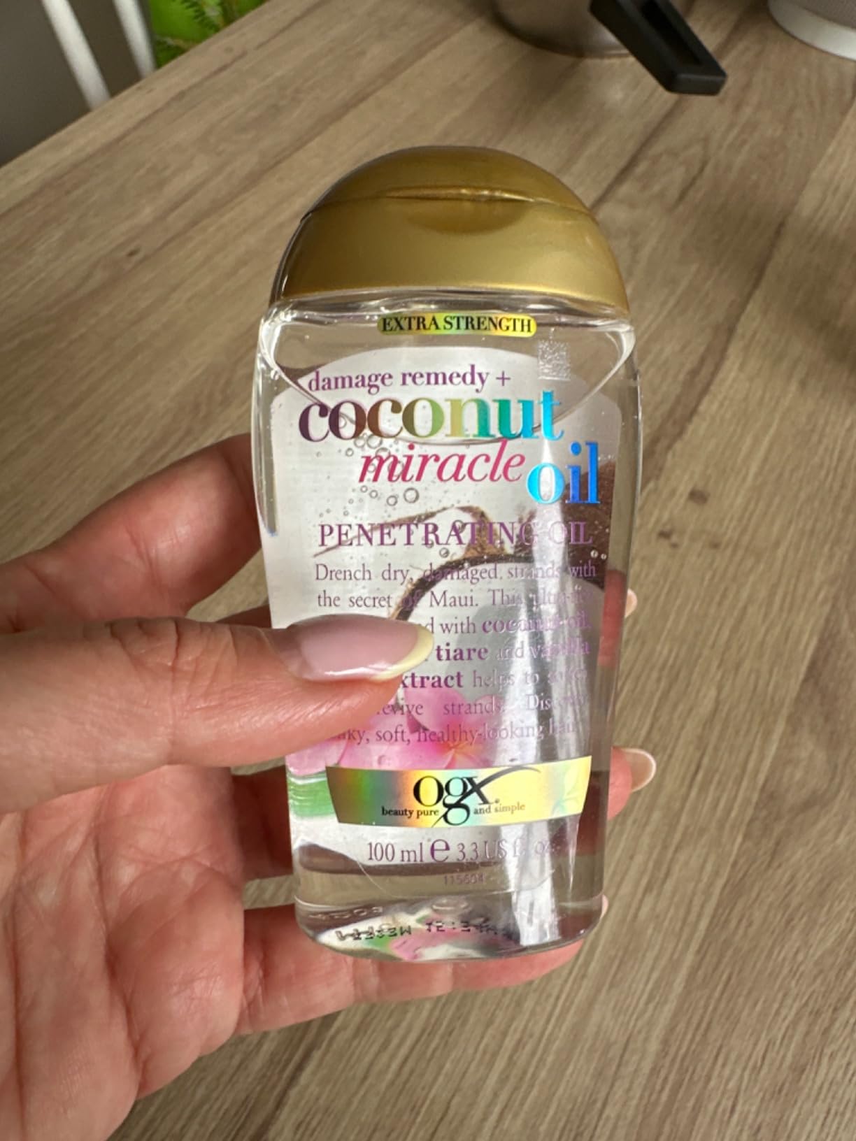 OGX Coconut Miracle Oil huile coco 100 ml réparation