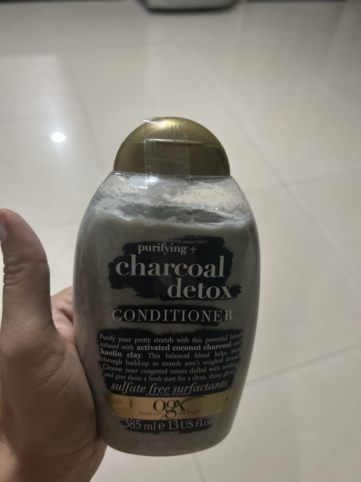 OGX Charcoal Detox Après-Shampooing Purifiant 385 ml