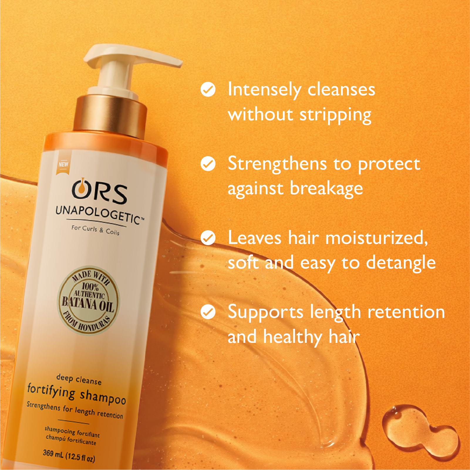 ORS Unapologetic Deep Cleanse shampooing 15ml boucles sans sulfate