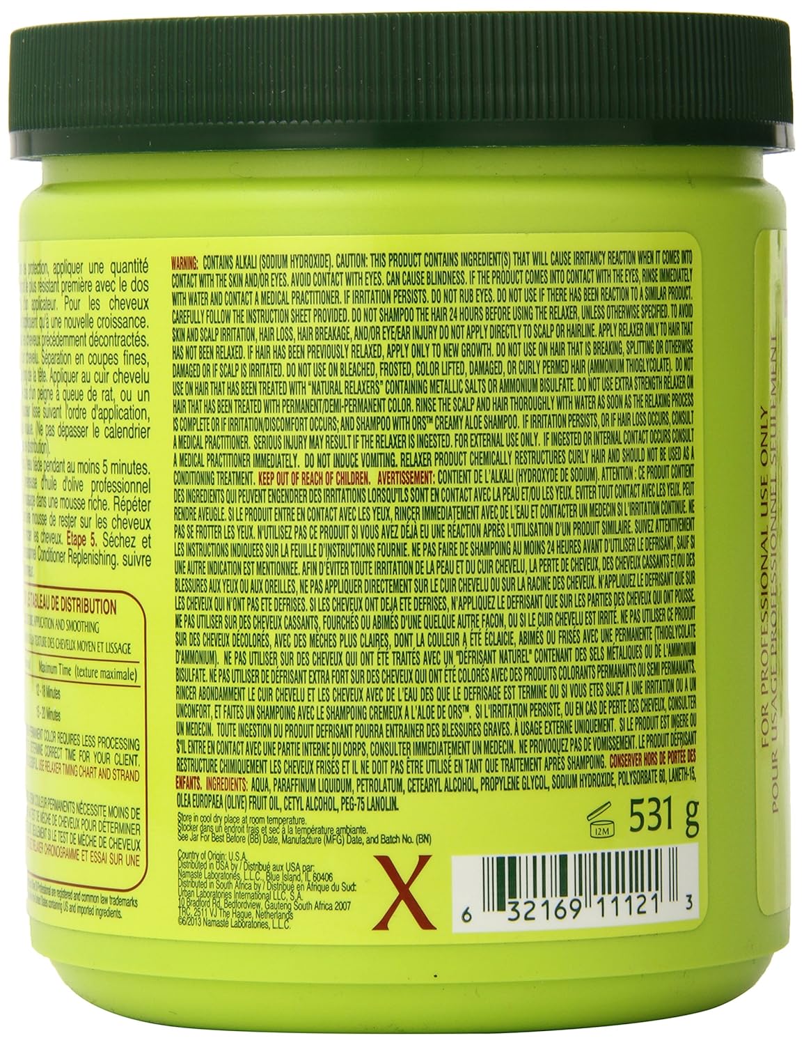 ORS Olive Oil Professional défrisant extra fort 530 g