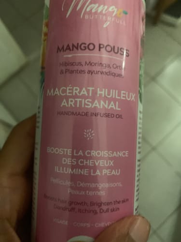 Mango Butterfull MANGO POUSS Huile cheveux 100ml hibiscus