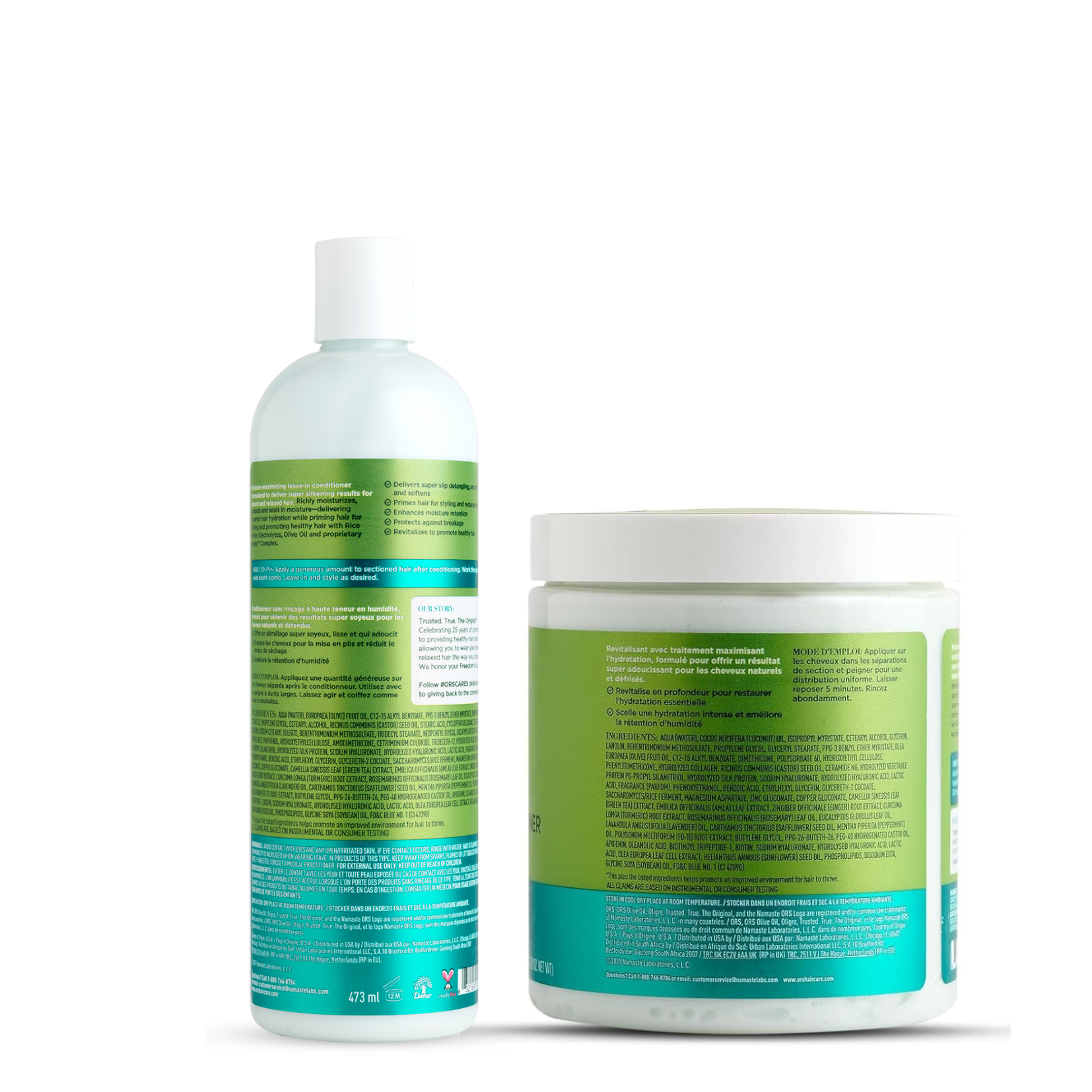 ORS Max Moisture Leave-In + Masque coffret 16+20 oz