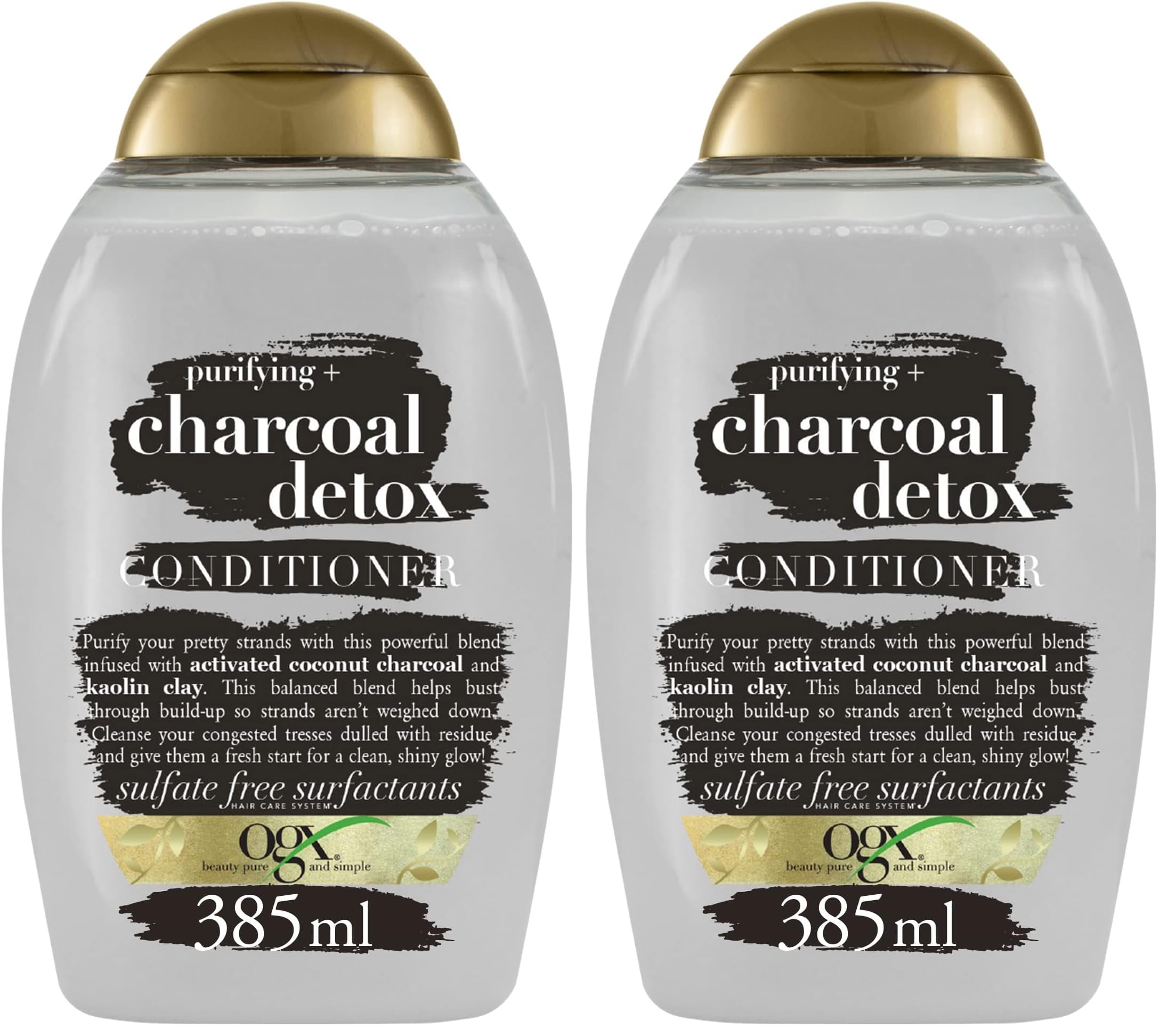OGX Charcoal Detox Après-Shampooing Purifiant 385 ml