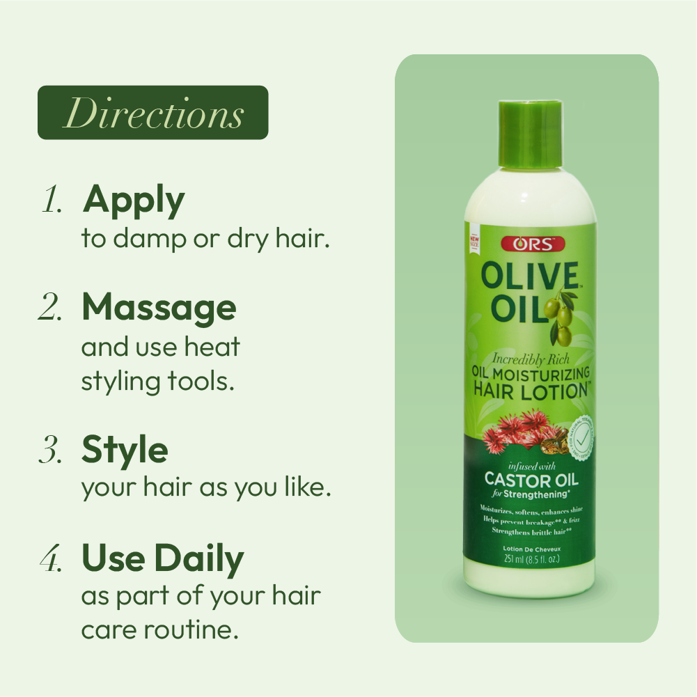 ORS Olive Oil Classics lotion cheveux 4x251 ml ricin brillance