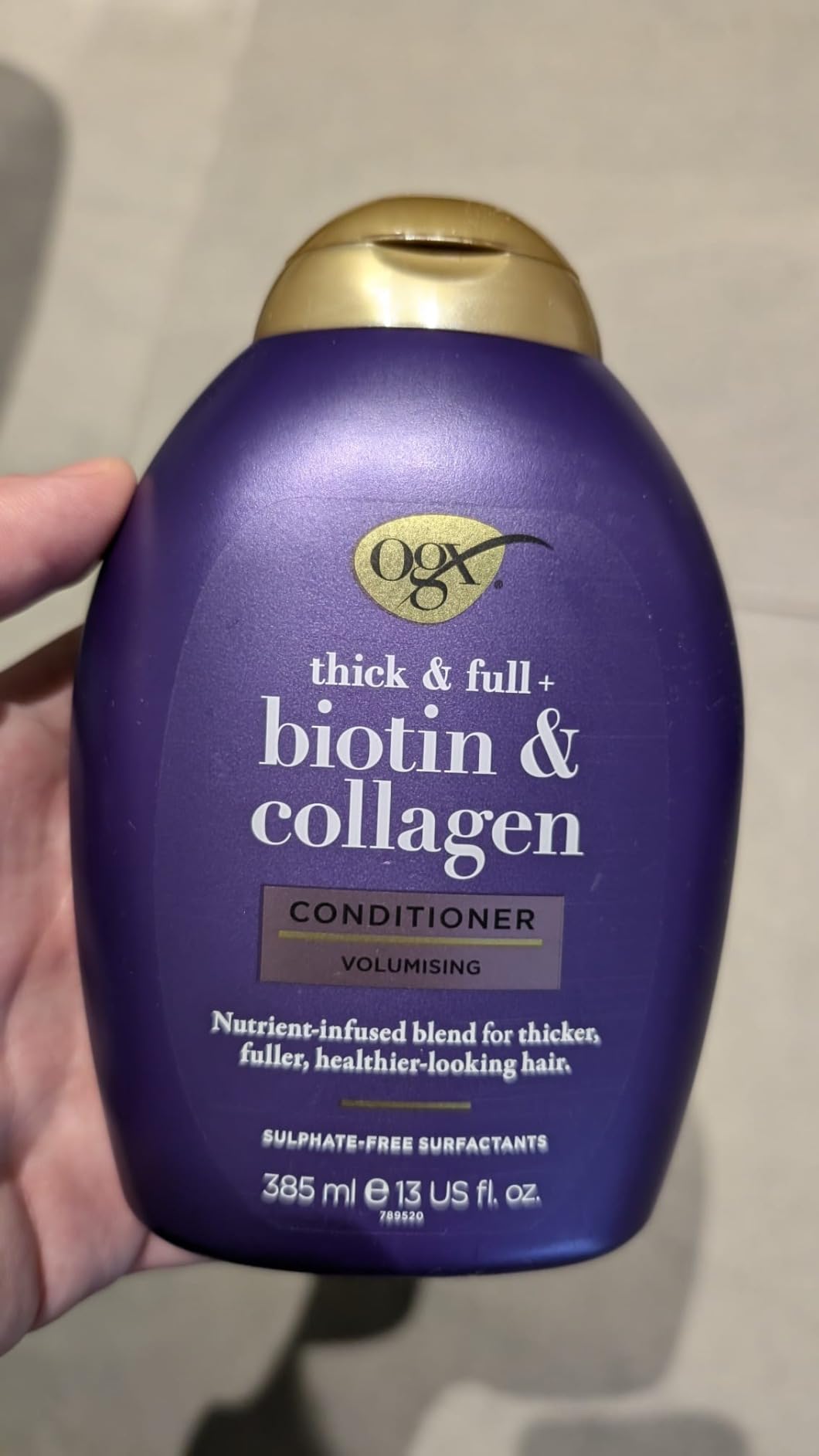 OGX Biotin & Collagen après-shampooing 385 ml volume fins