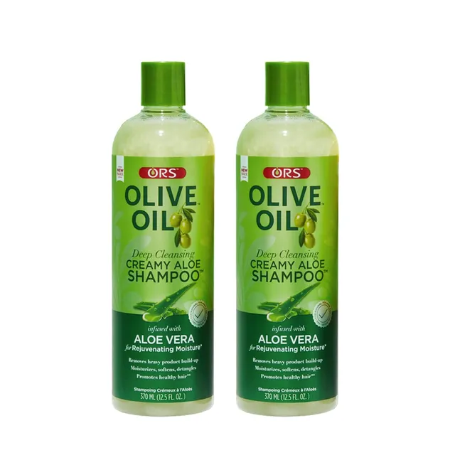 ORS Olive Oil Creamy Aloe Shampooing Aloès 2x370 ml Hydratant