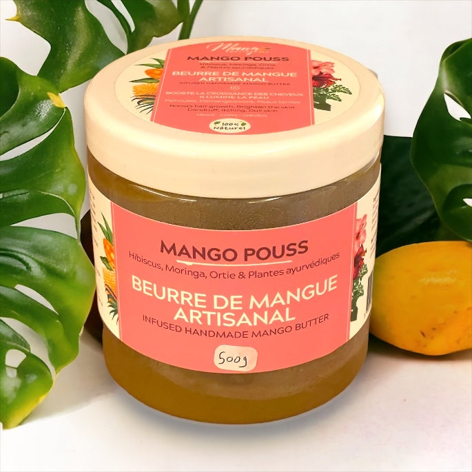 Mango Pouss Beurre de Mangue beurre capillaire pousse 100gr