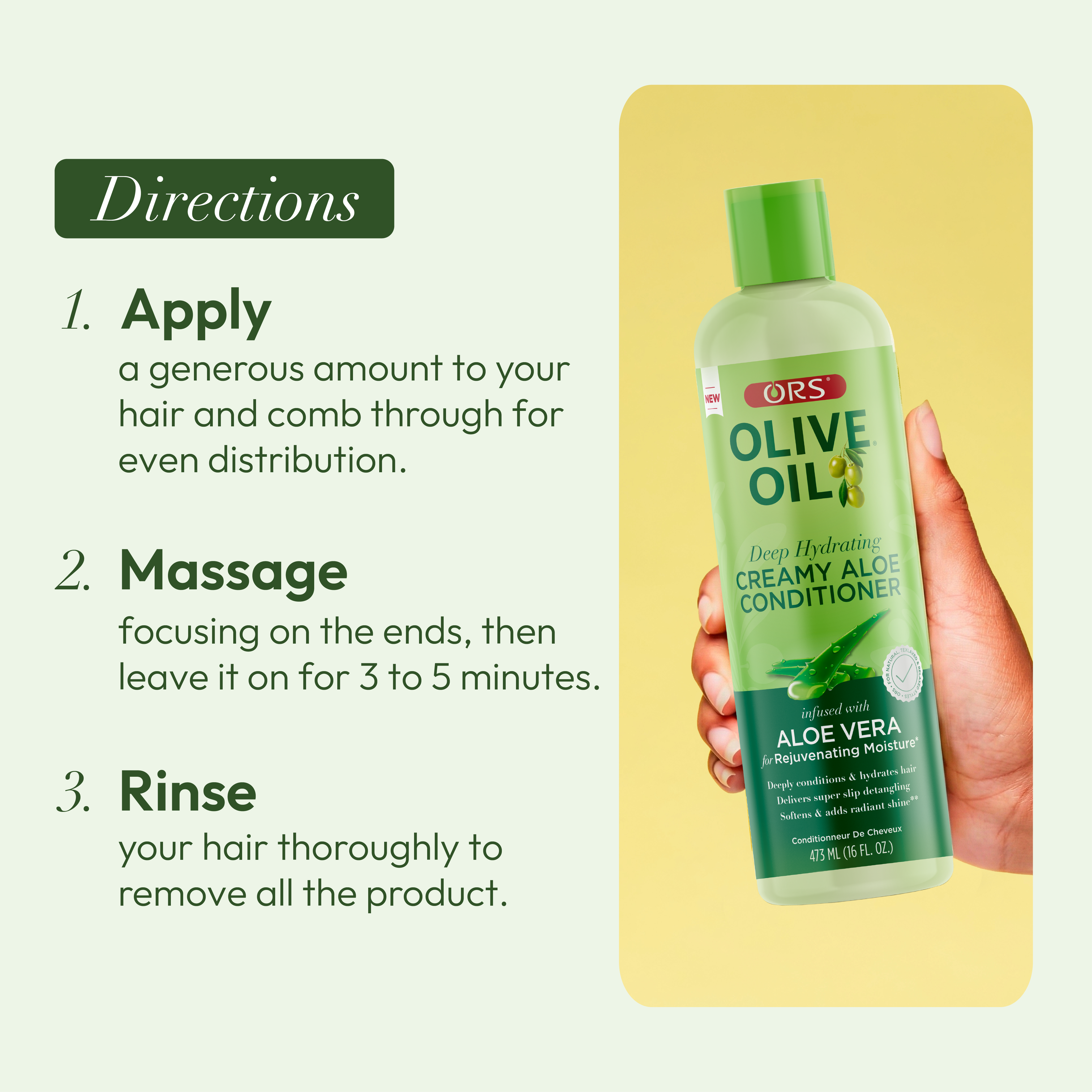 ORS Olive Oil Classics après-shampoing 473 ml aloe hydratation