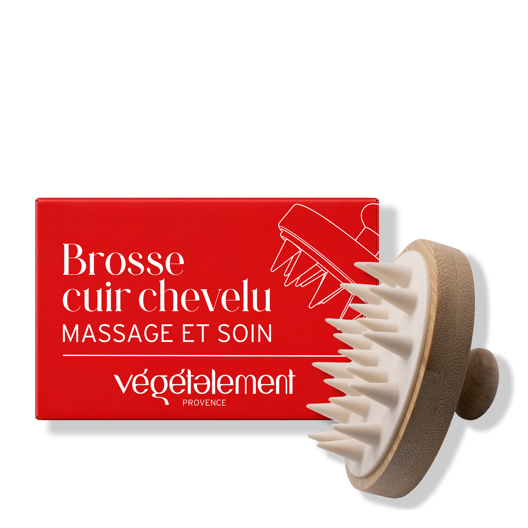 Végétalement Provence Accessoires Brosse Cuir Chevelu Bambou