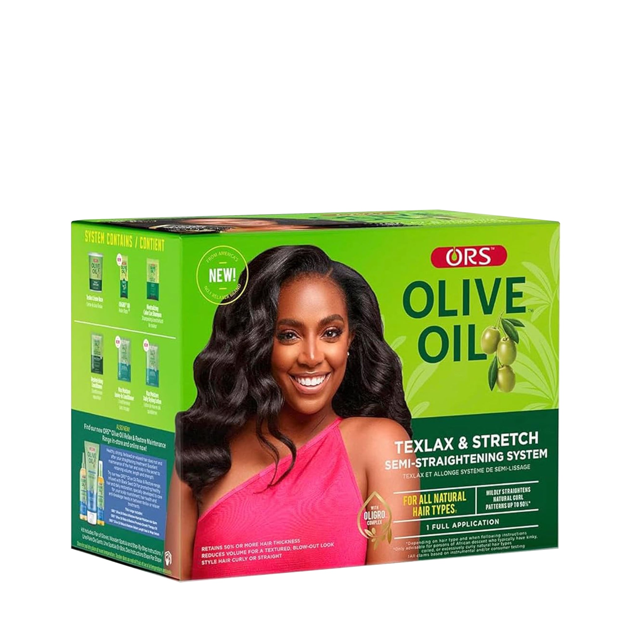 ORS Olive Oil Texlax & Stretch kit semi-défrisage cheveux naturels