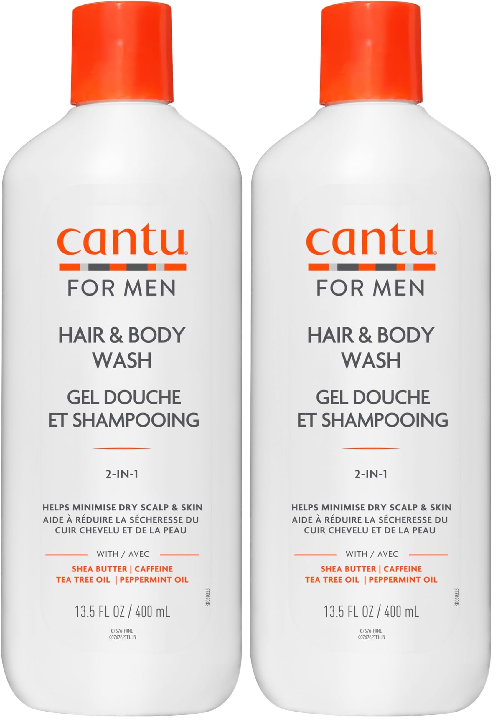 Cantu Mens gel douche et shampooing 2-en-1 400 ml karité