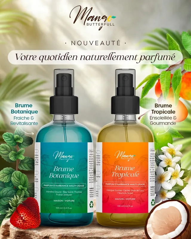 Mango Butterfull Brumes d'Ambiance parfum maison Tropicale