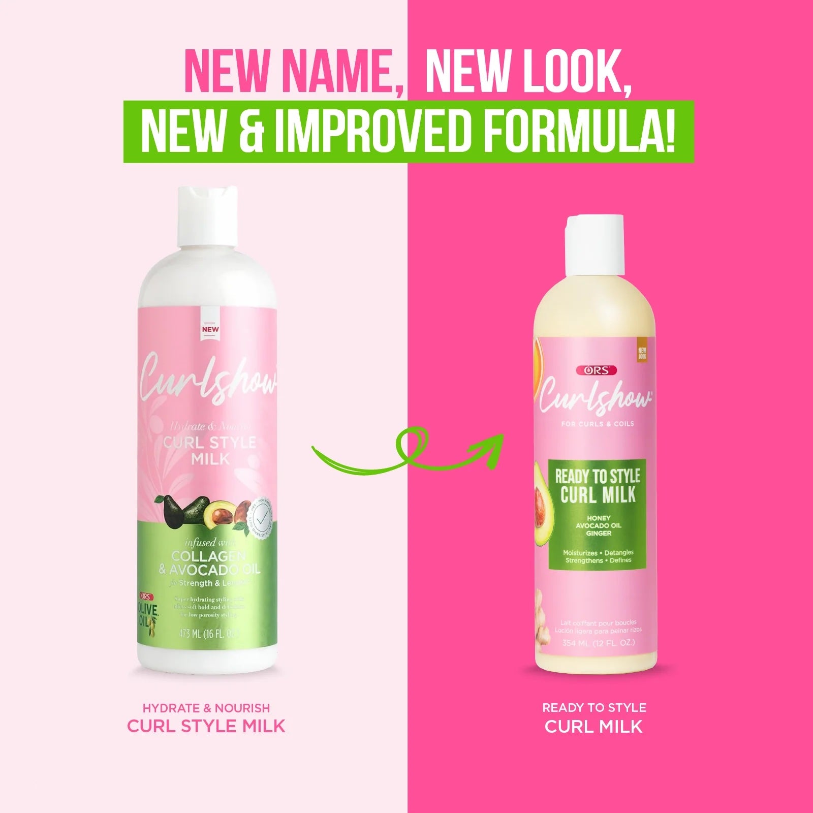ORS Curlshow Ready to Style Curl Milk lait 12 oz ananas