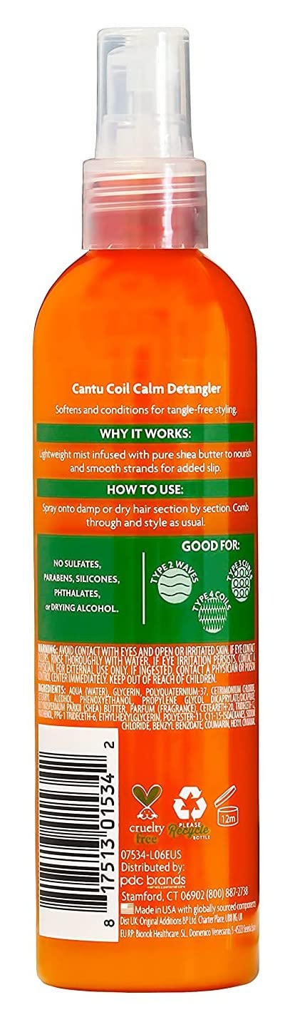 Cantu Classics Coil Calm Spray démêlant 78,33 ml lot de 3 karité