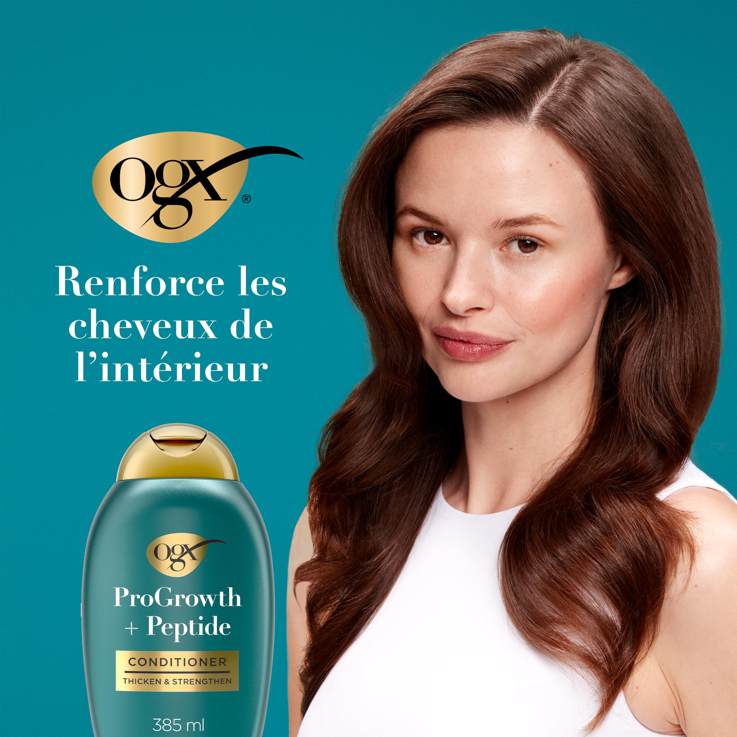 OGX ProGrowth + Peptide Après-Shampooing 385 ml Peptides