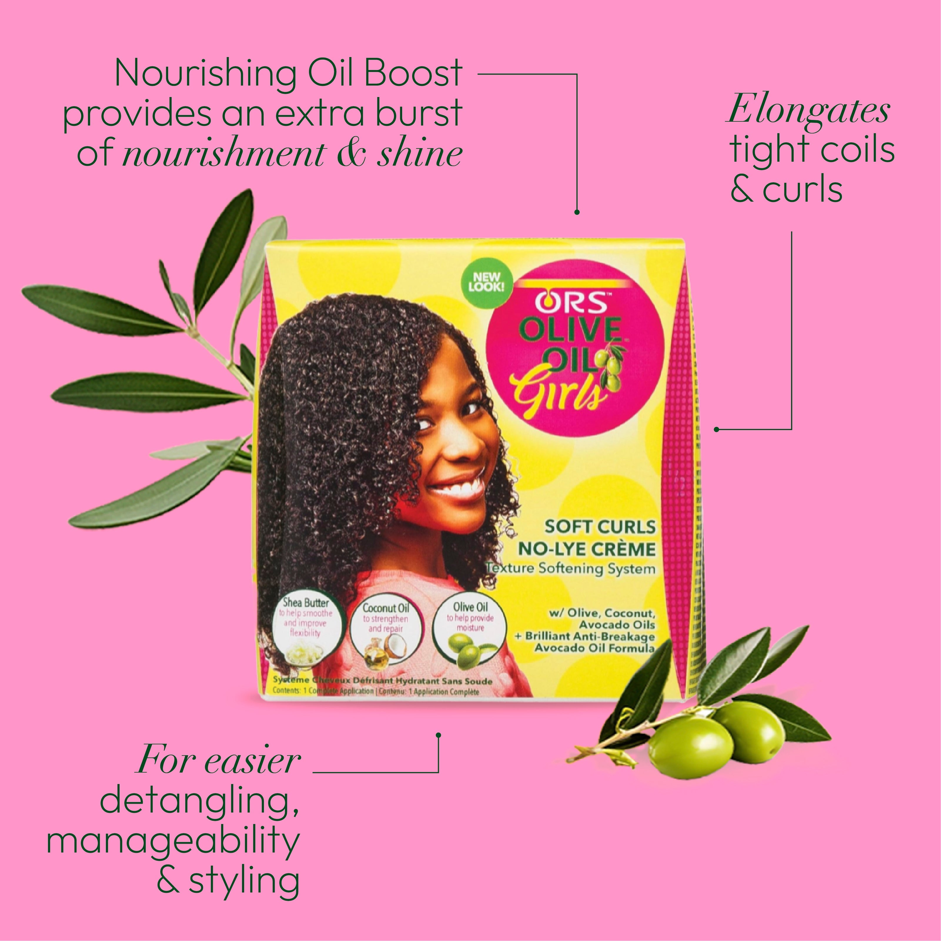 ORS Olive Oil Girls Soft Curls crème sans soude