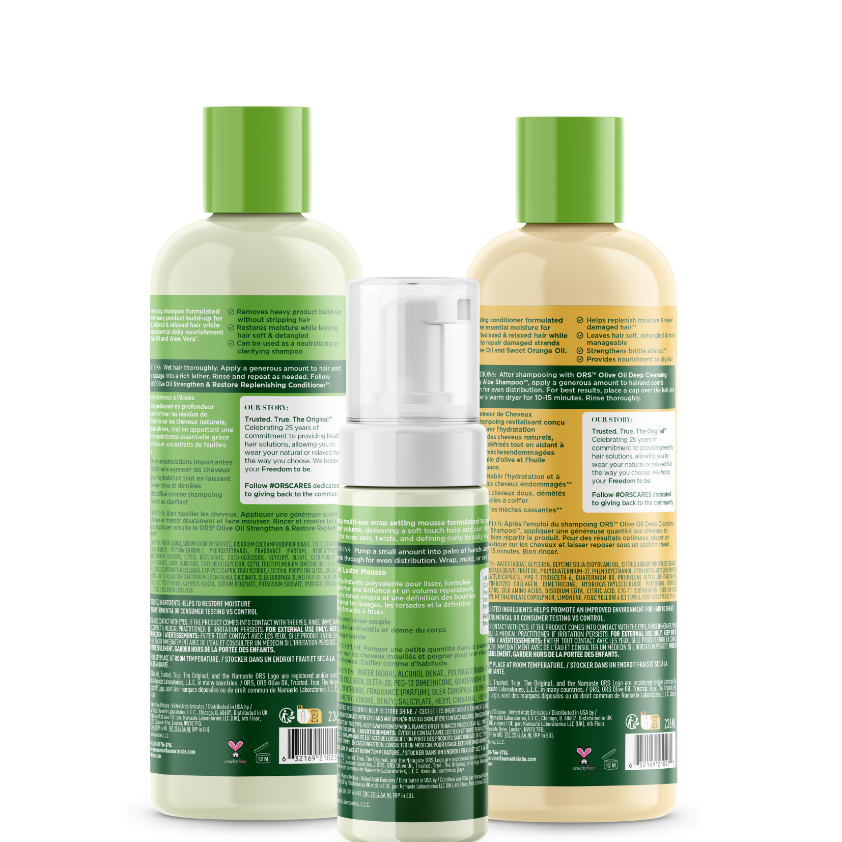 ORS Olive Oil Classics Coffret shampoing + soin + mousse
