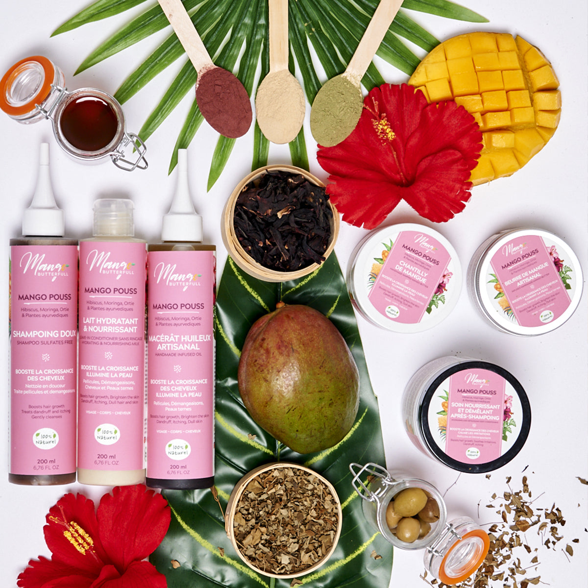 Mango Butterfull Mango Pouss pack routine 6x100ml pousse