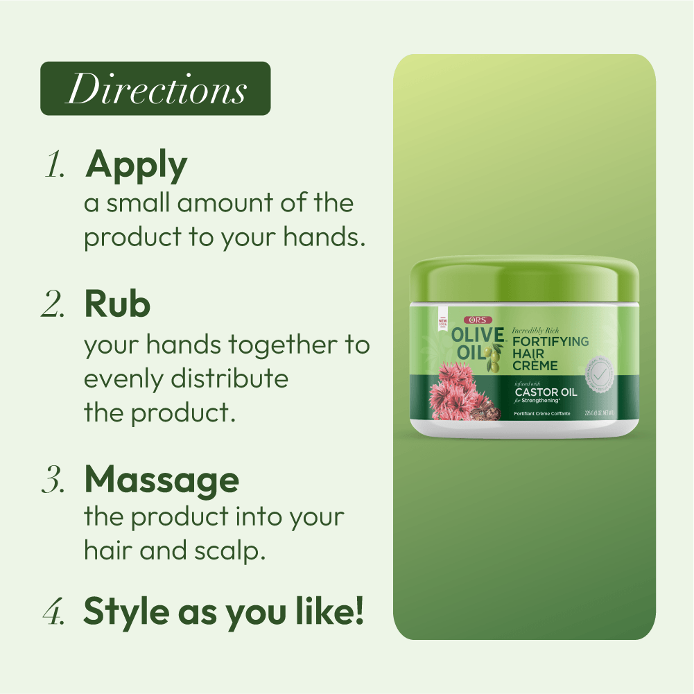 ORS Olive Oil Fortifying crème cheveux 8 oz fortifiante