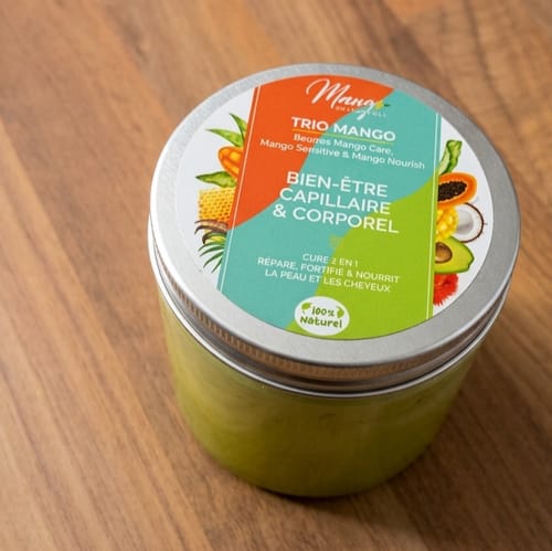 Mango Butterfull Mango Trio cure 3-en-1 beurre 250ml cheveux secs
